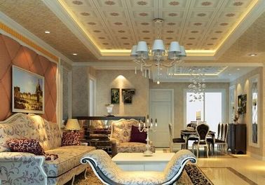 300×450 mm Aluminium Ceiling Panel Moisture Protectiong For Interior Decoration